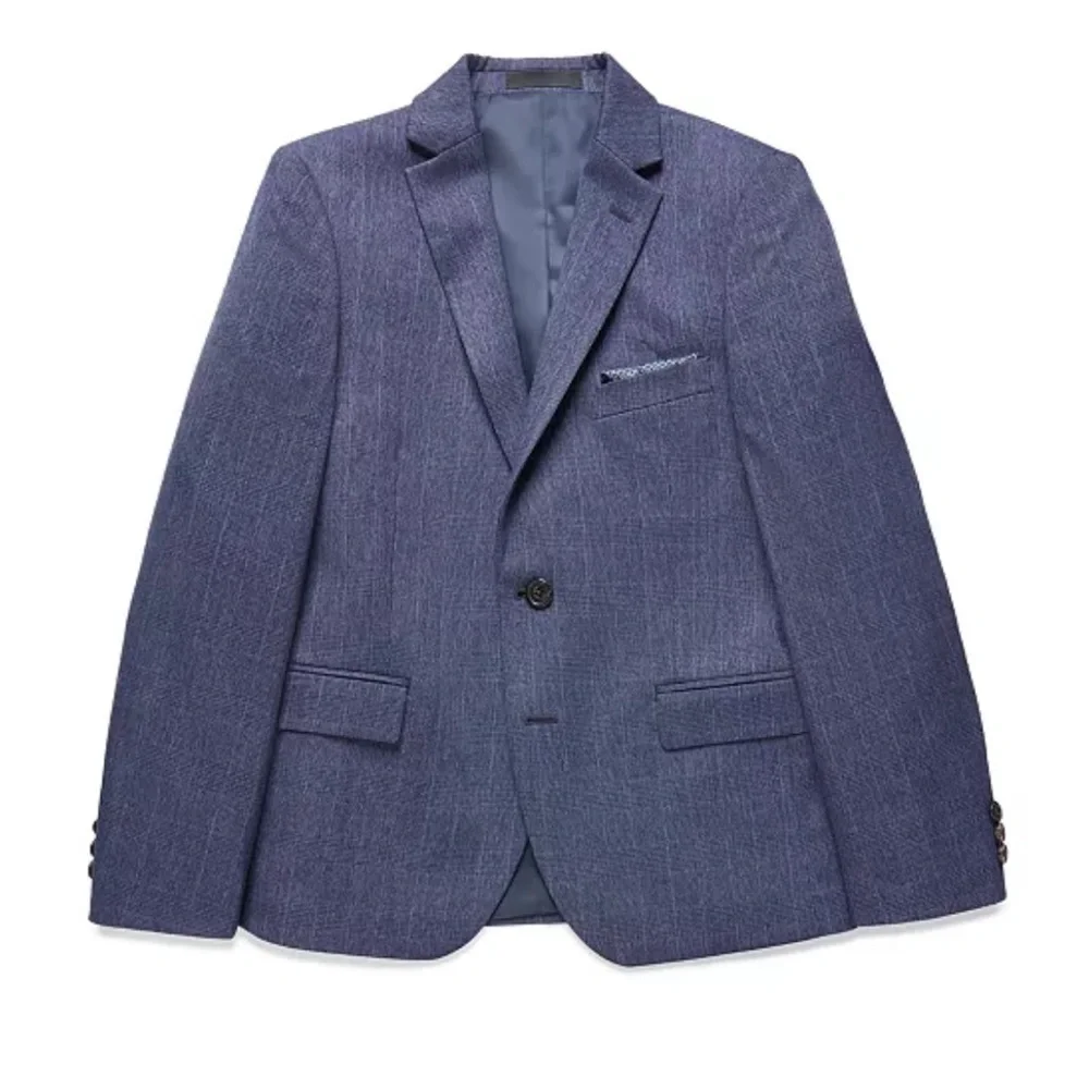 Lauren Ralph Lauren Big Boys Plaid Sport Coat - Navy, jacket suit 16R